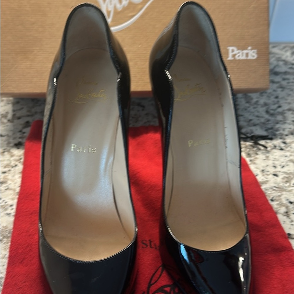 Christian Louboutin Patent Black Heels